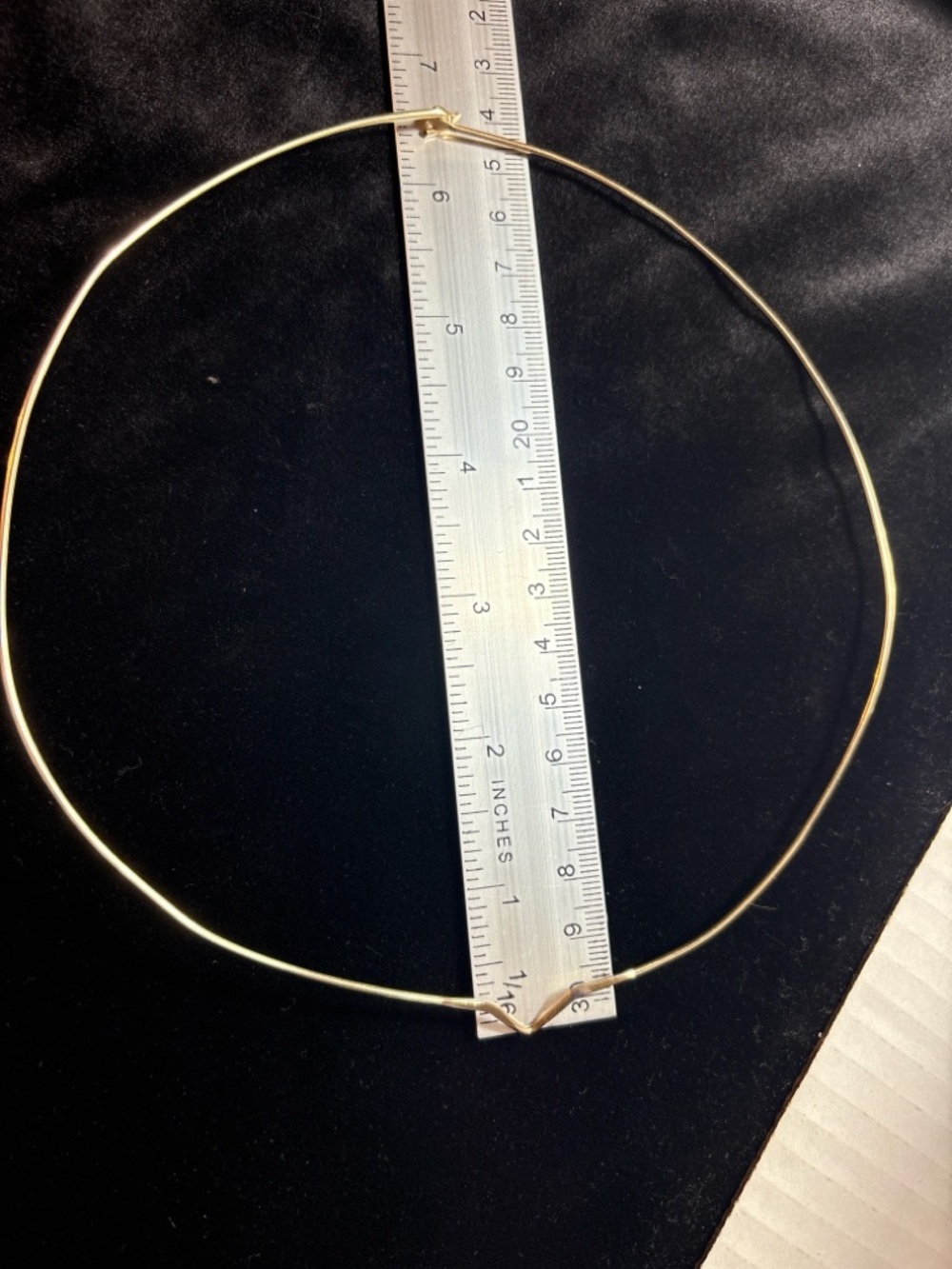 Vintage 12K Gold Filled Choker Necklace Minimalist Collar 1/20 GF - Picture 7 of 7
